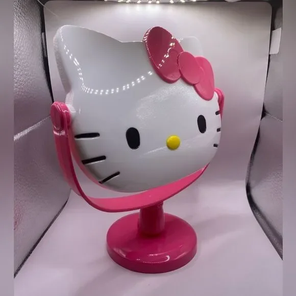 🌸 Hello Kitty stand Vanity Mirror-Sanrio White Pink - Picture 5 of 7
